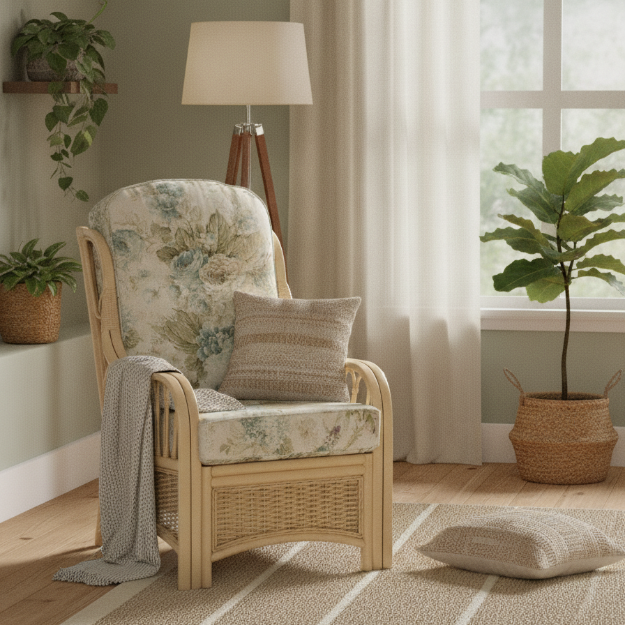Vale Natural Wash Set of 2 Armchairs in Dove Aqua