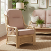 Vale Natural Wash Armchair in Velvet Blush