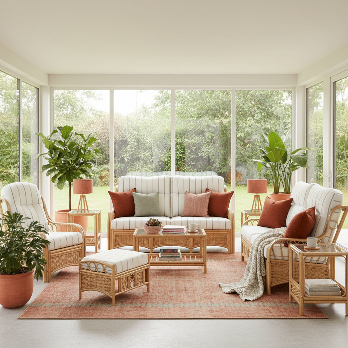 Vale Light Oak 3 Seater 3pc Suite