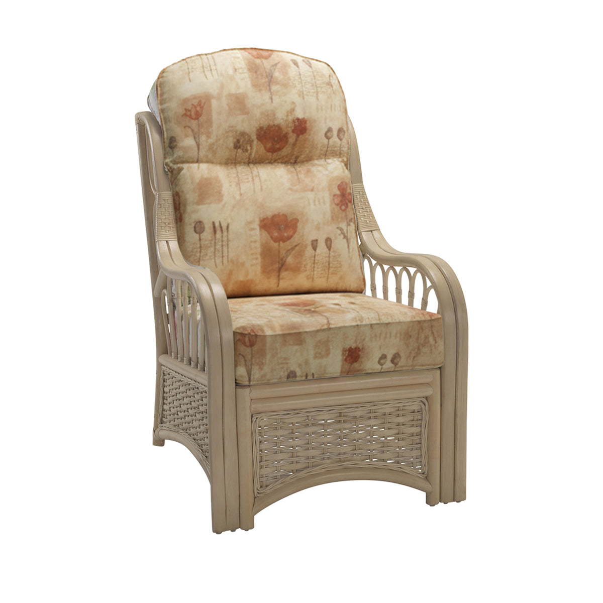 Vale Naturalwash 2 Armchairs in Monet with Lamp Table