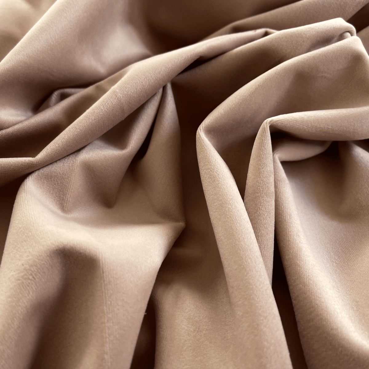 Natural Rattan Cocoon Chair in Velvet Blush