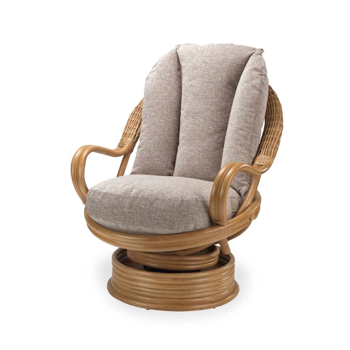 Viola Light Oak Deluxe Swivel Rocker Chair