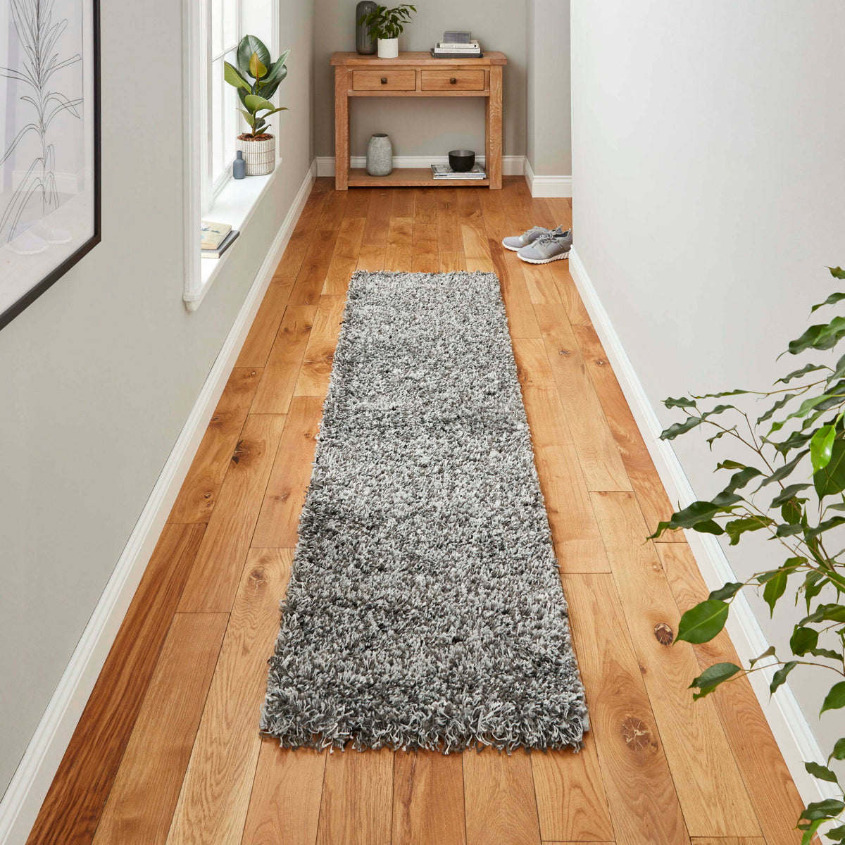 vista shag rug in silver 5 sizes available