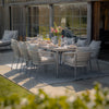 Vitavia 8 Seat Rectangular Dining Set - Cool Linen