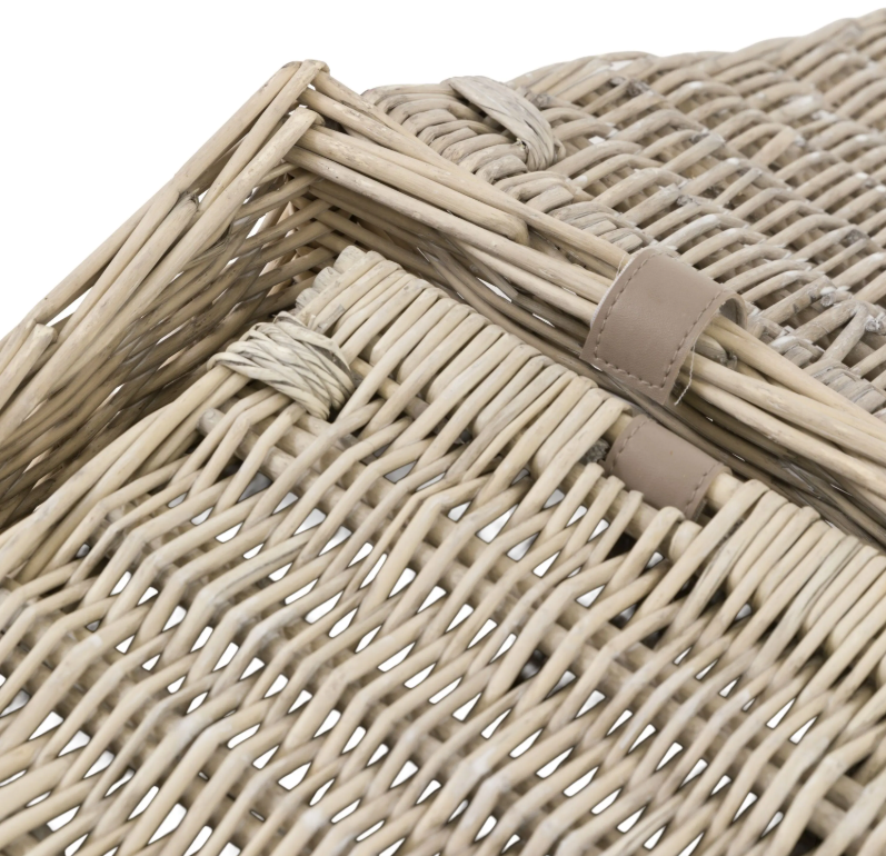 Vitero Lidded Baskets Natural Set of 2