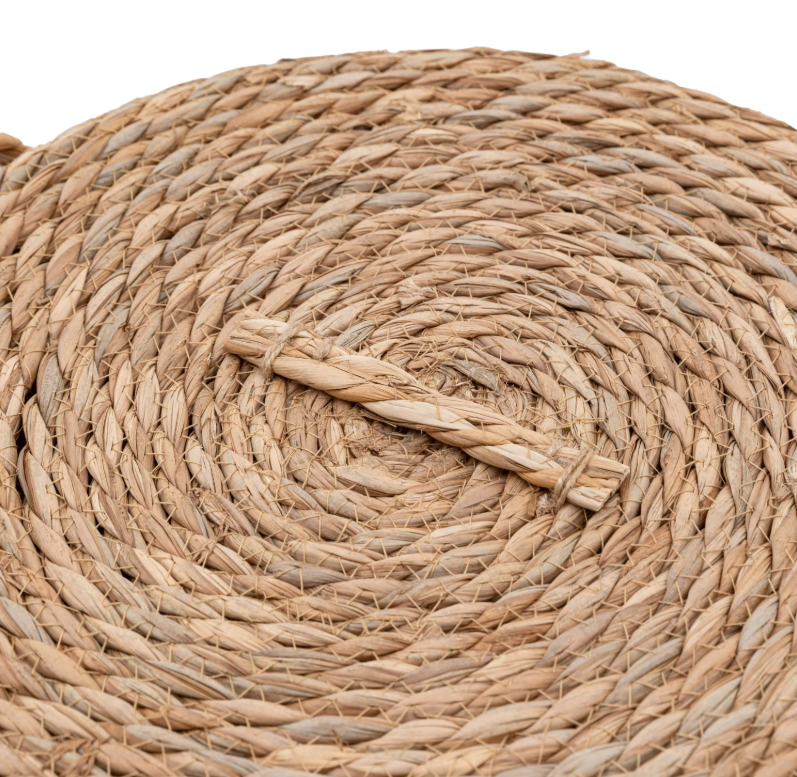 Vitero Linen Basket Nest Black Stripe Set of 3