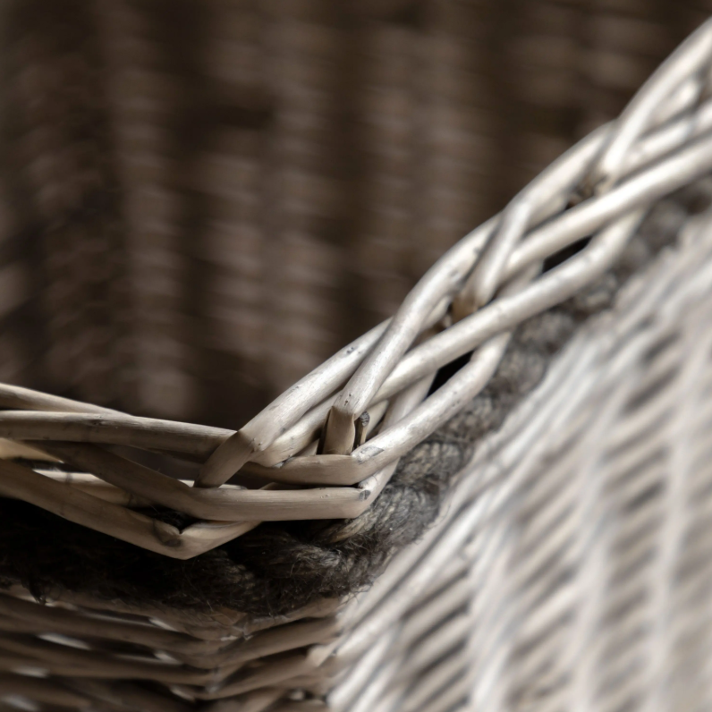 Vitero Woven Log Basket Natural Set of 3