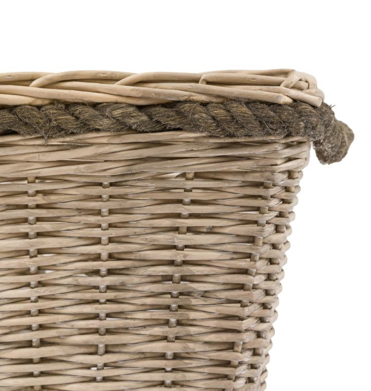 Vitero Woven Log Basket Natural Set of 3