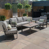Vito 3 Seat Aluminium Sofa Set - Dove Grey