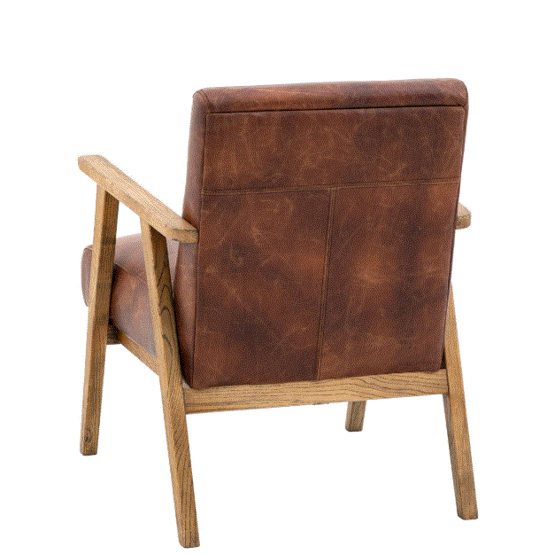 Neto Armchair Vintage Brown Leather