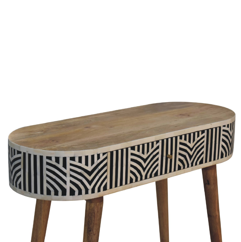 Edessa Bone Inlay Console Table Mango Wood