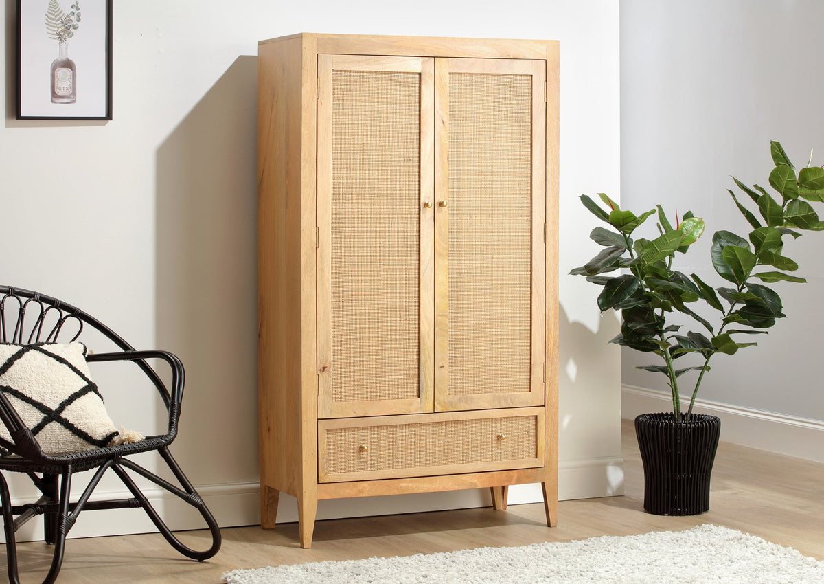 rattan mango woo childs wardrobe natural