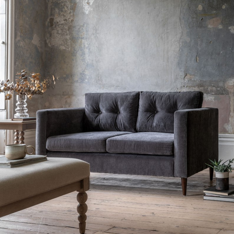 Welland 2 Seater Sofa in Charcoal