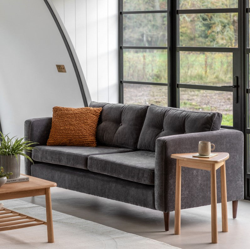Welland 3 Seater Sofa in Charcoal