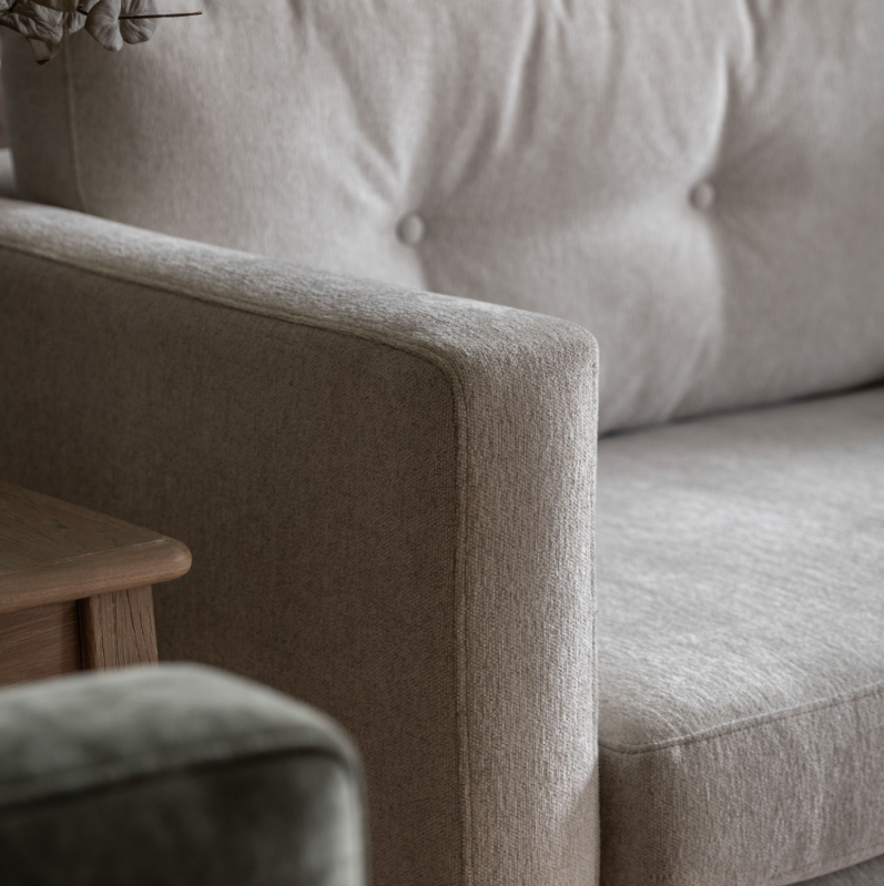 Desser Welland 3 Seater Sofa in Light Grey