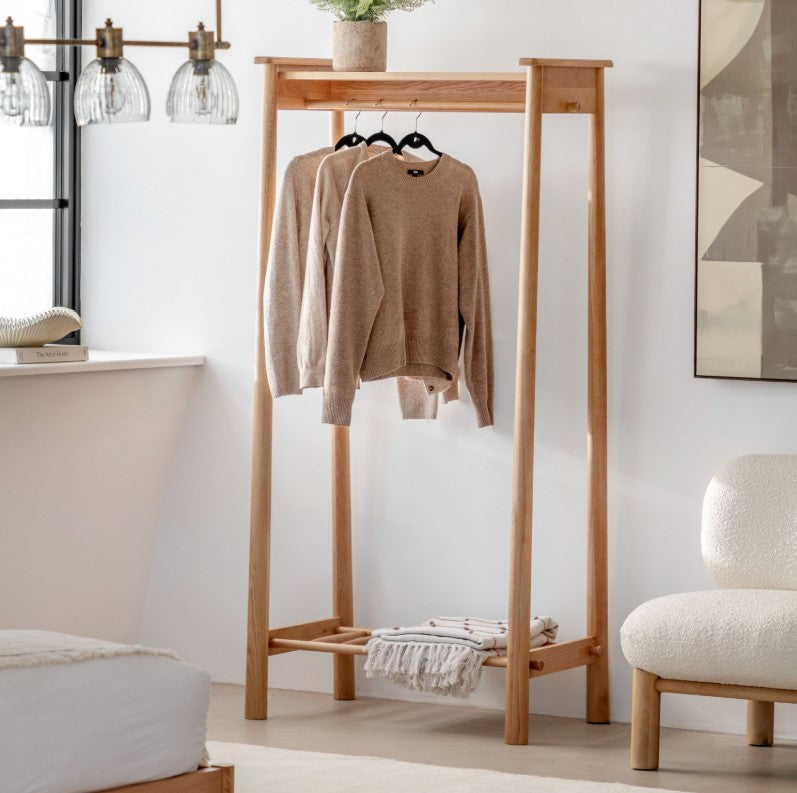Wellington Open Wardrobe - Natural