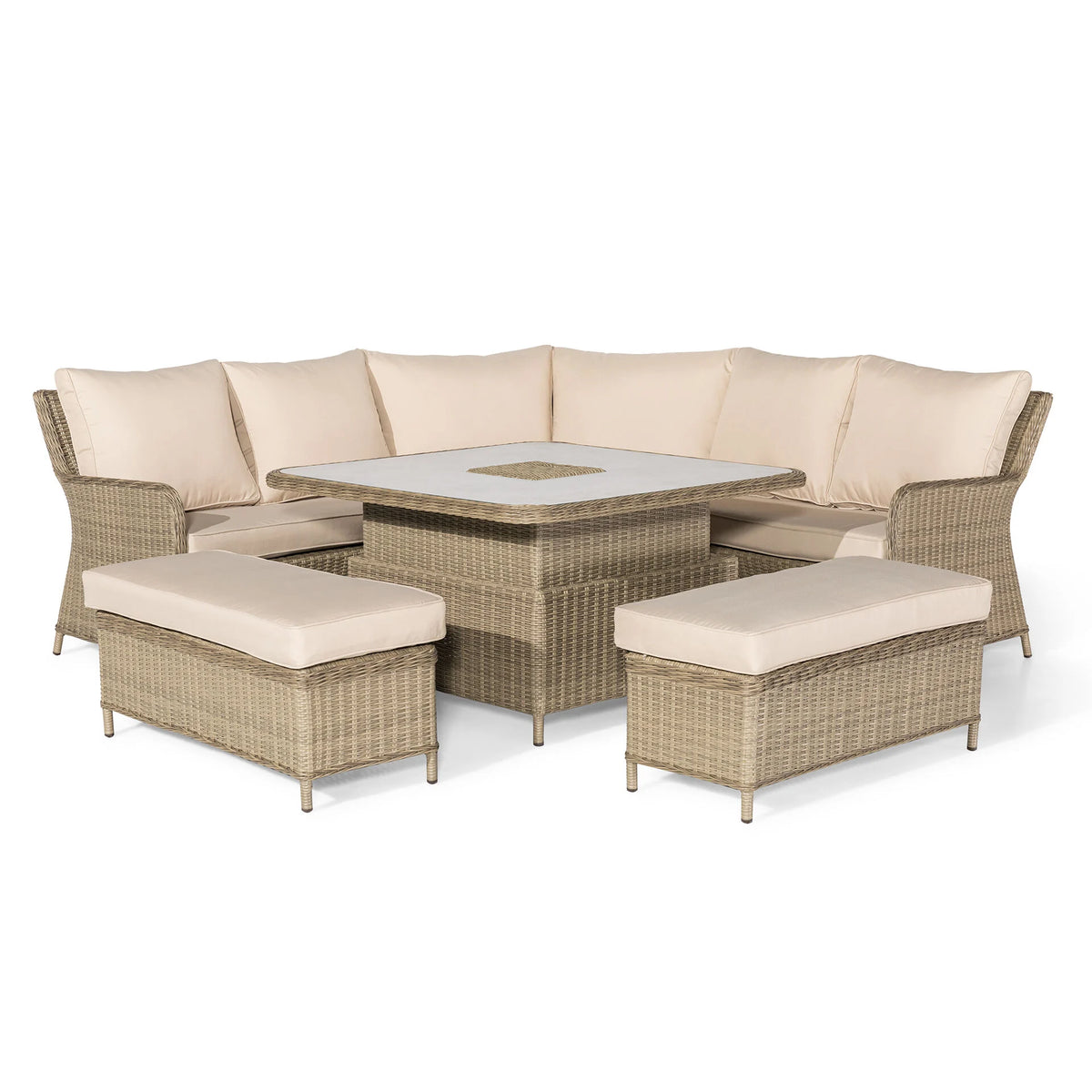 Windemere Royal Corner with Rising Table (Ceramic Glass)