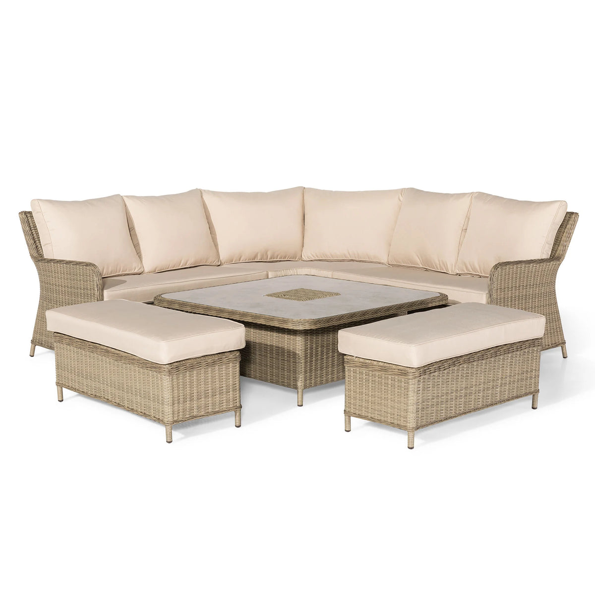 Windemere Royal Corner with Rising Table (Ceramic Glass)