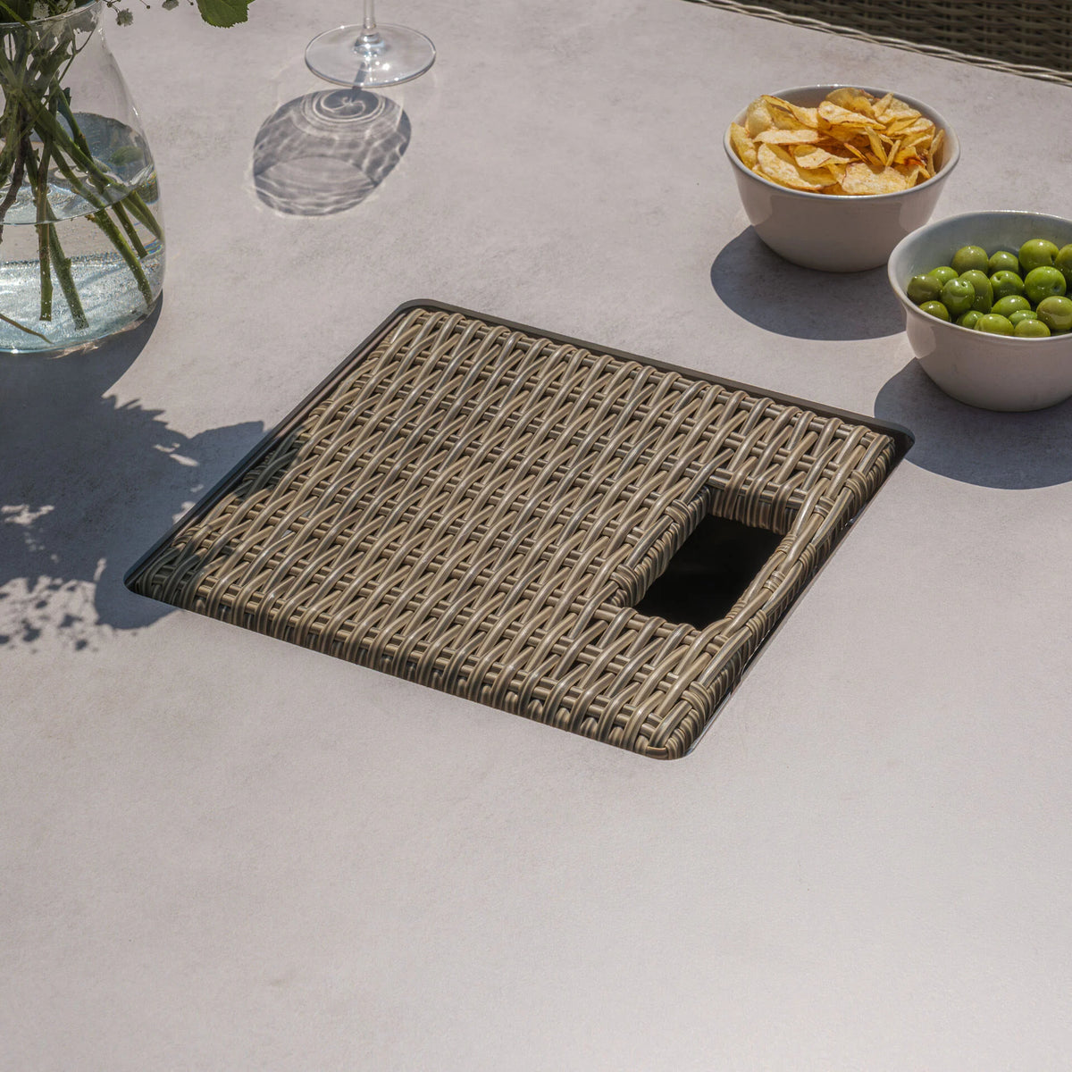 Windemere Royal Corner with Rising Table (Ceramic Glass)