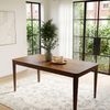 Woodrow 150cm Walnut Dining Table - Rectangular Tapered Base