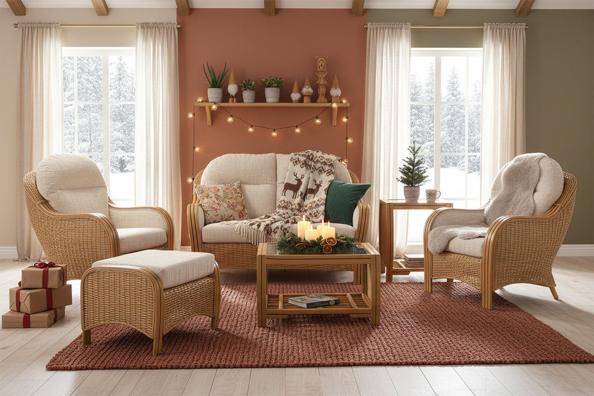 Centurion Sustainable Rattan 2-Seater 3pc Sofa Suite