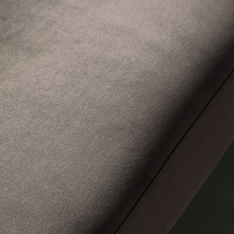 Corfu Curved Sofa in Dark Brown