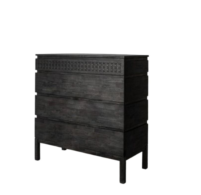 Toledo Charcoal Matte 4-Drawer Chest