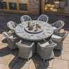 Grasmere 8 Seat Round Dining Set with Lazy Susan