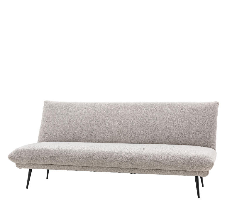 Durban Plush Sofa Bed in Light Grey