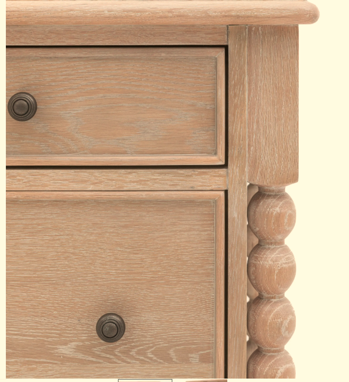 Natural Wooden 7 Drawer Rustic Chest