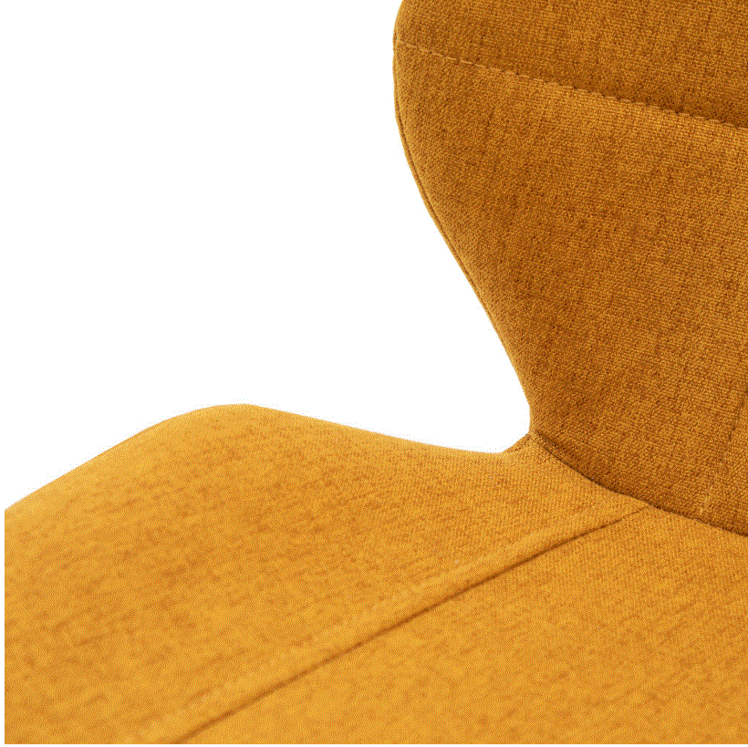 Marlow Mustard Fabric Dining Chair (set of 2)