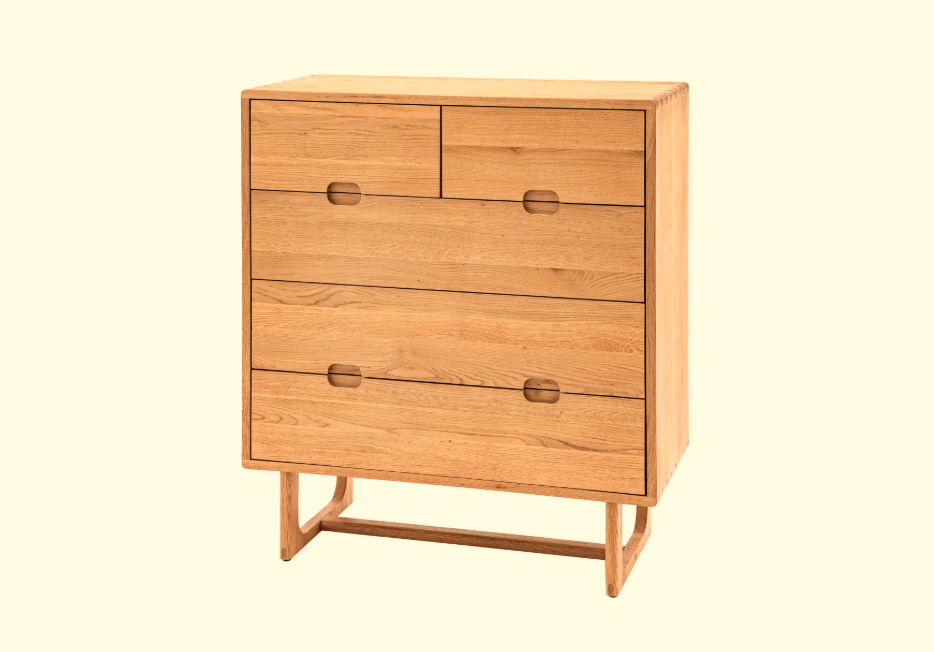 Critchlow 5 Drawer Oak Chest