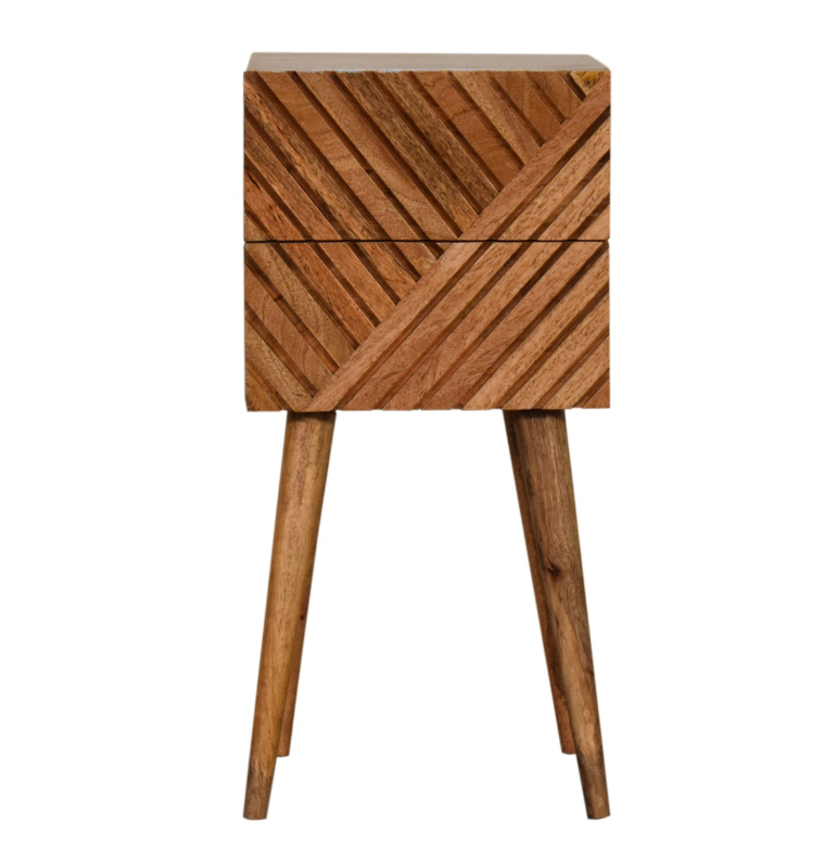 Mini Lille 2 Drawer Bedside Table