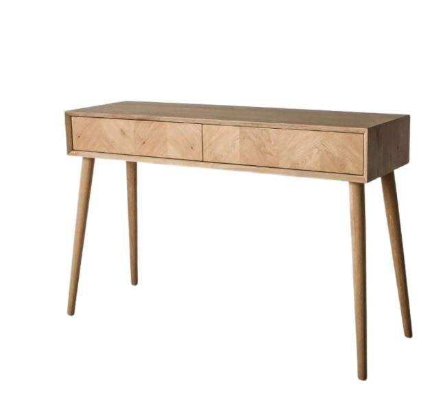 Mitrina Oak 2 Drawer Console Table