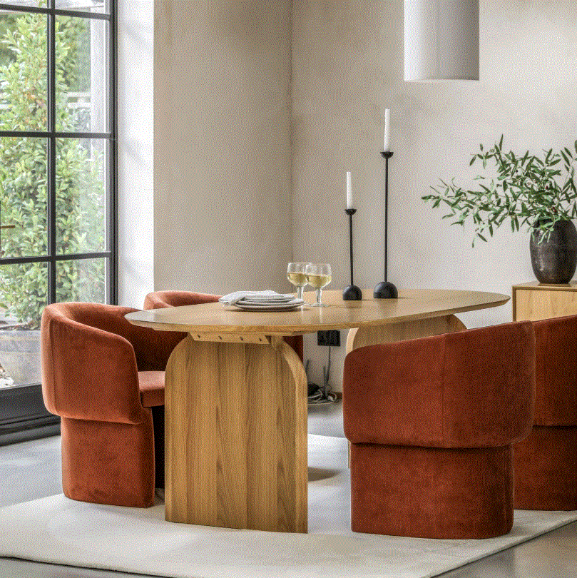 Gordo Natural Wooden Dining Table