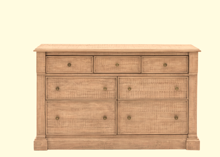 Desser Vivo Pinewood 7 Drawer Chest – Bedroom Storage