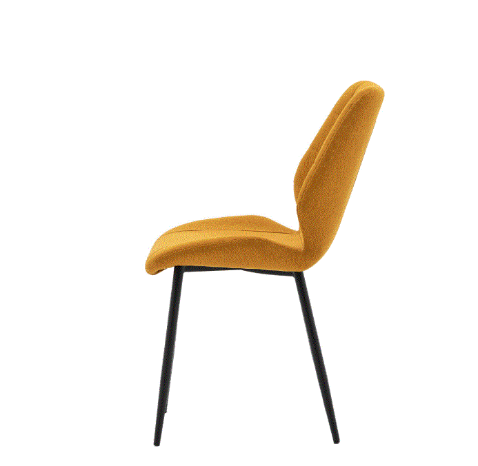 Marlow Mustard Fabric Dining Chair (set of 2)