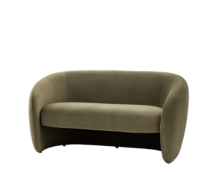 Corfu Curved Sofa in Green