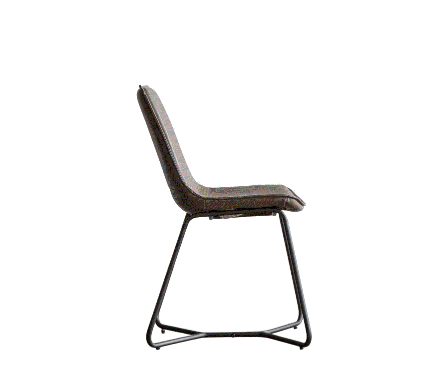 Hawton PU Dark Green Leather Dining Chair (set of 2)