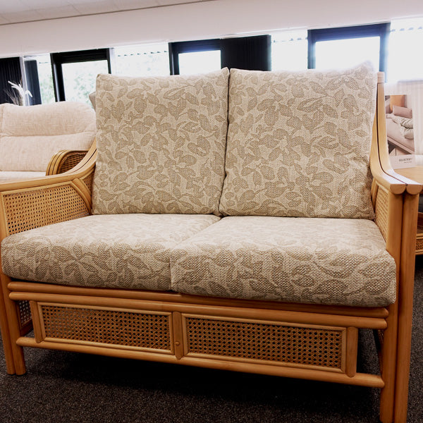 Chester Natural Cane 2 Seater Sofa in Artisan Floral