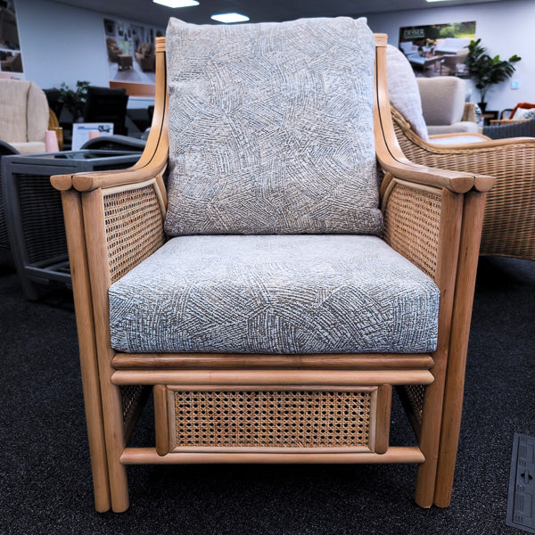 Chester Natural Cane Armchair in Artisan Sketch