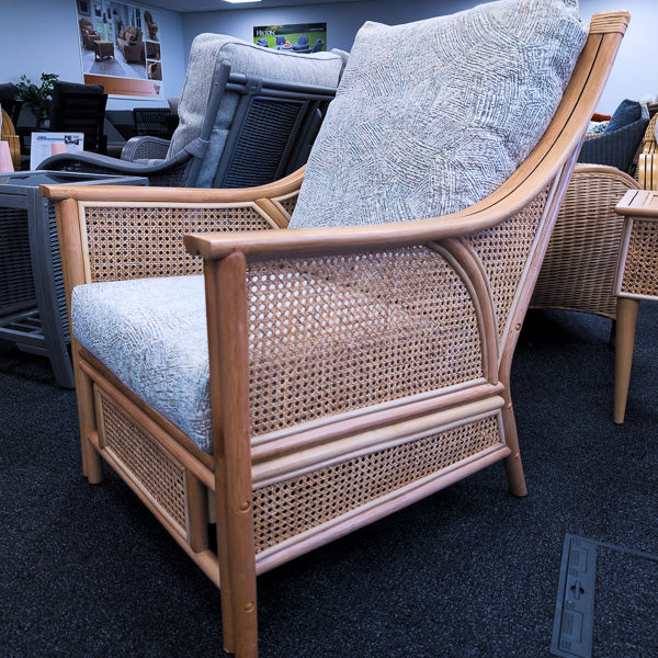Chester Natural Cane Armchair in Artisan Sketch