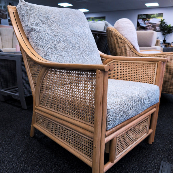 Chester Natural Cane Armchair in Artisan Sketch