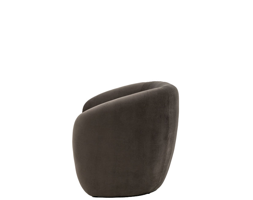 Corfu Curved Sofa in Dark Brown