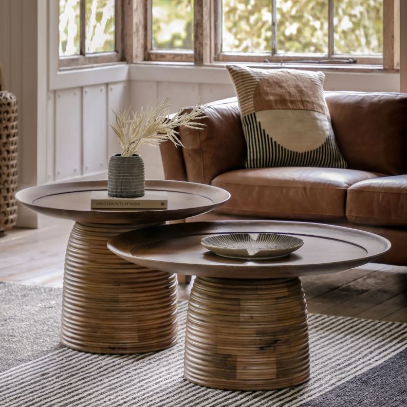 Brydle Mango Wood Round Side Table