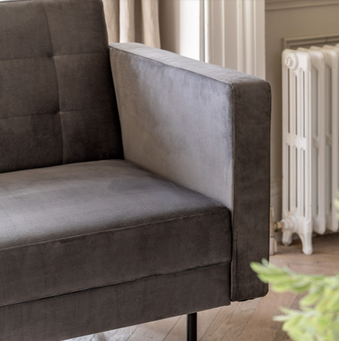 Ellerton Grey 3-Seater Sofa Bed