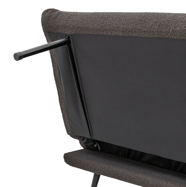 Durban Plush Sofa Bed in Dark Grey