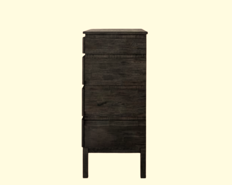 Desser Toledo Charcoal Matte 4-Drawer Storage Chest