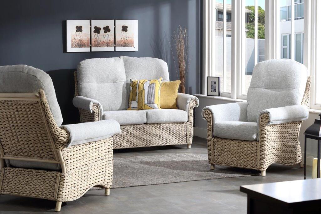 Harlow Natural Cane 2 Seater Sofa