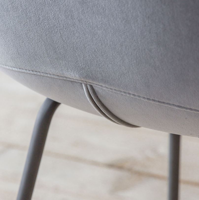 Flattino Light Grey Dining Chair (pack of 2)